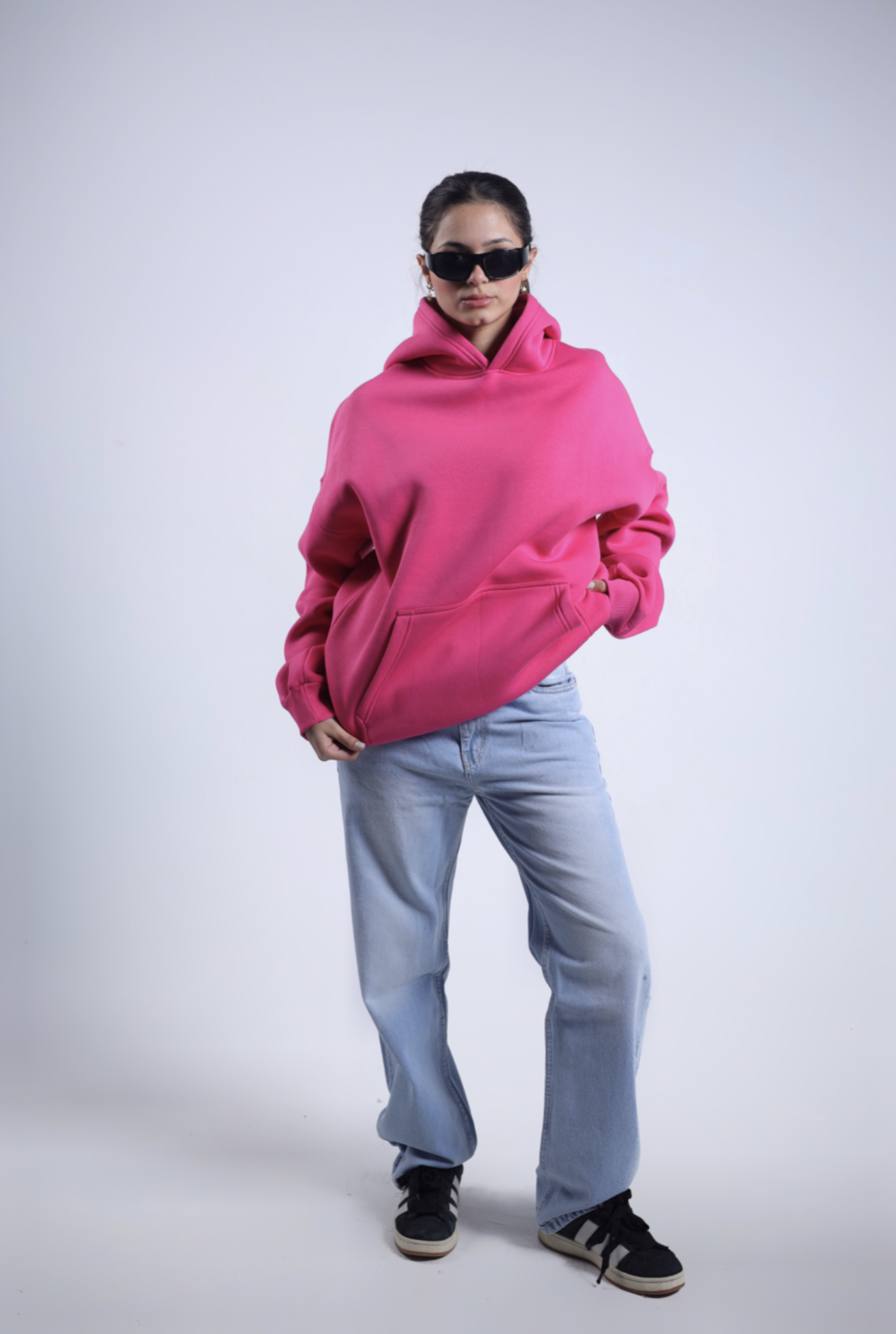 Oversized Hoodie - Fuschia