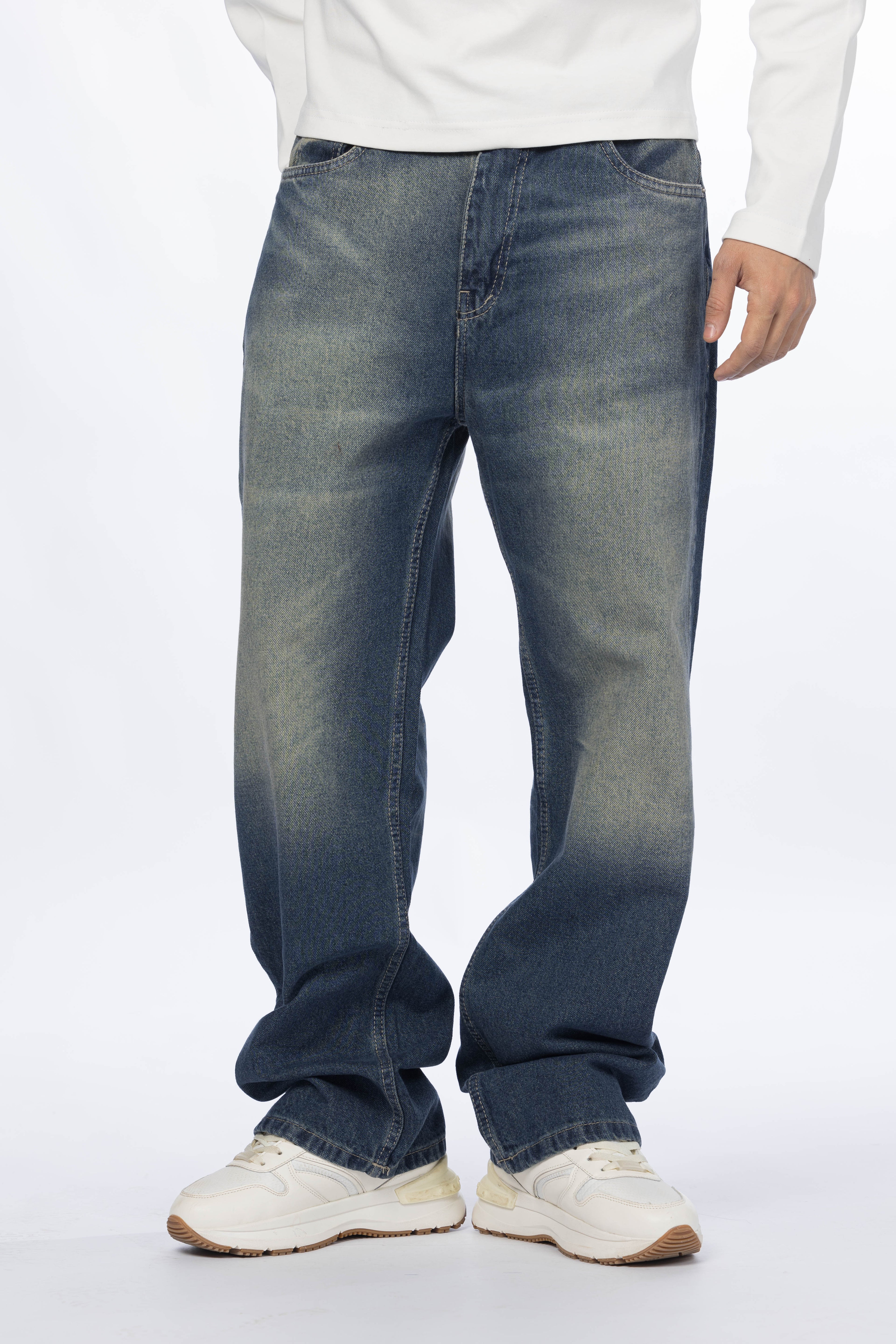 Wide Leg Jeans – Vintage Dark Blue