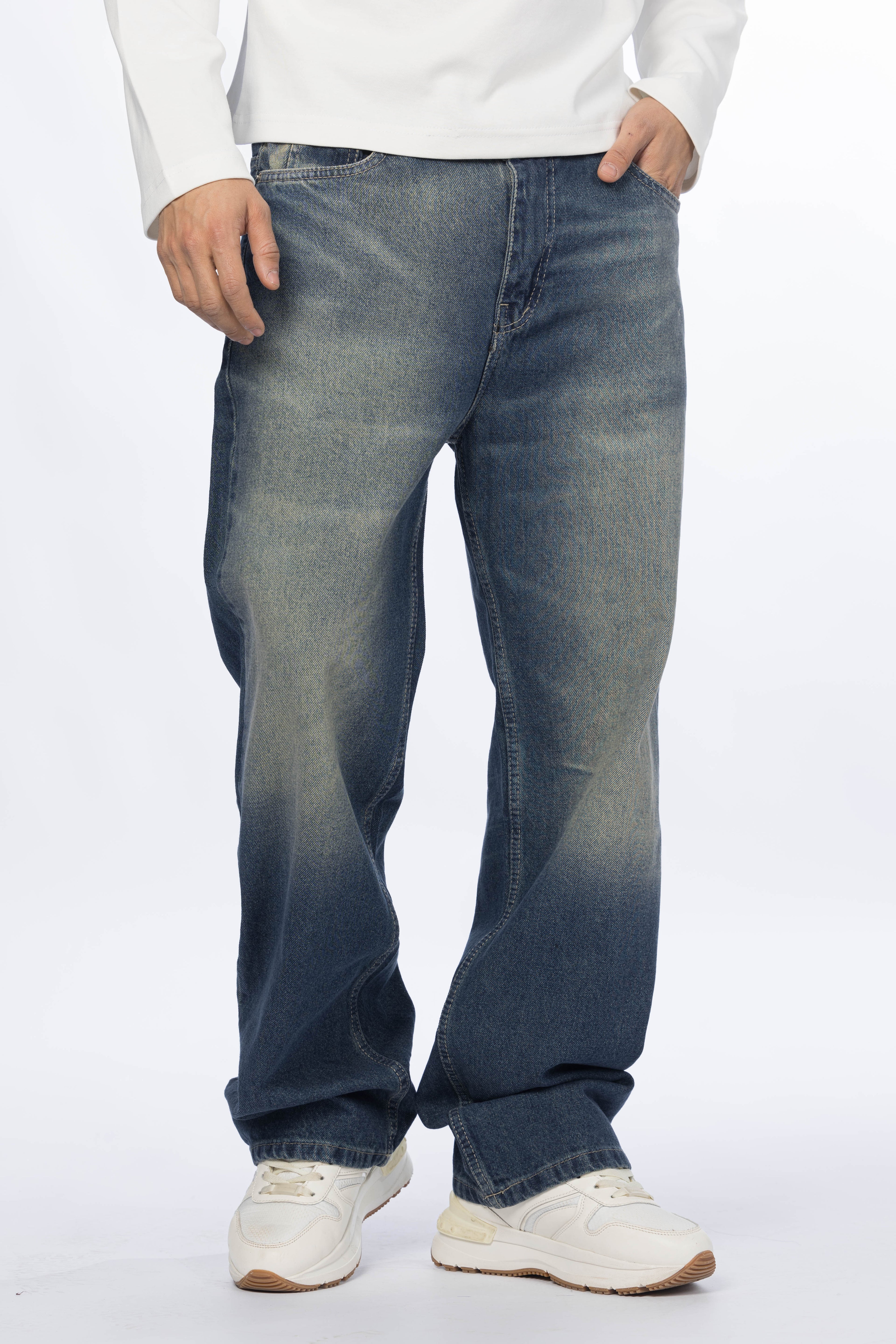 Wide Leg Jeans – Vintage Dark Blue