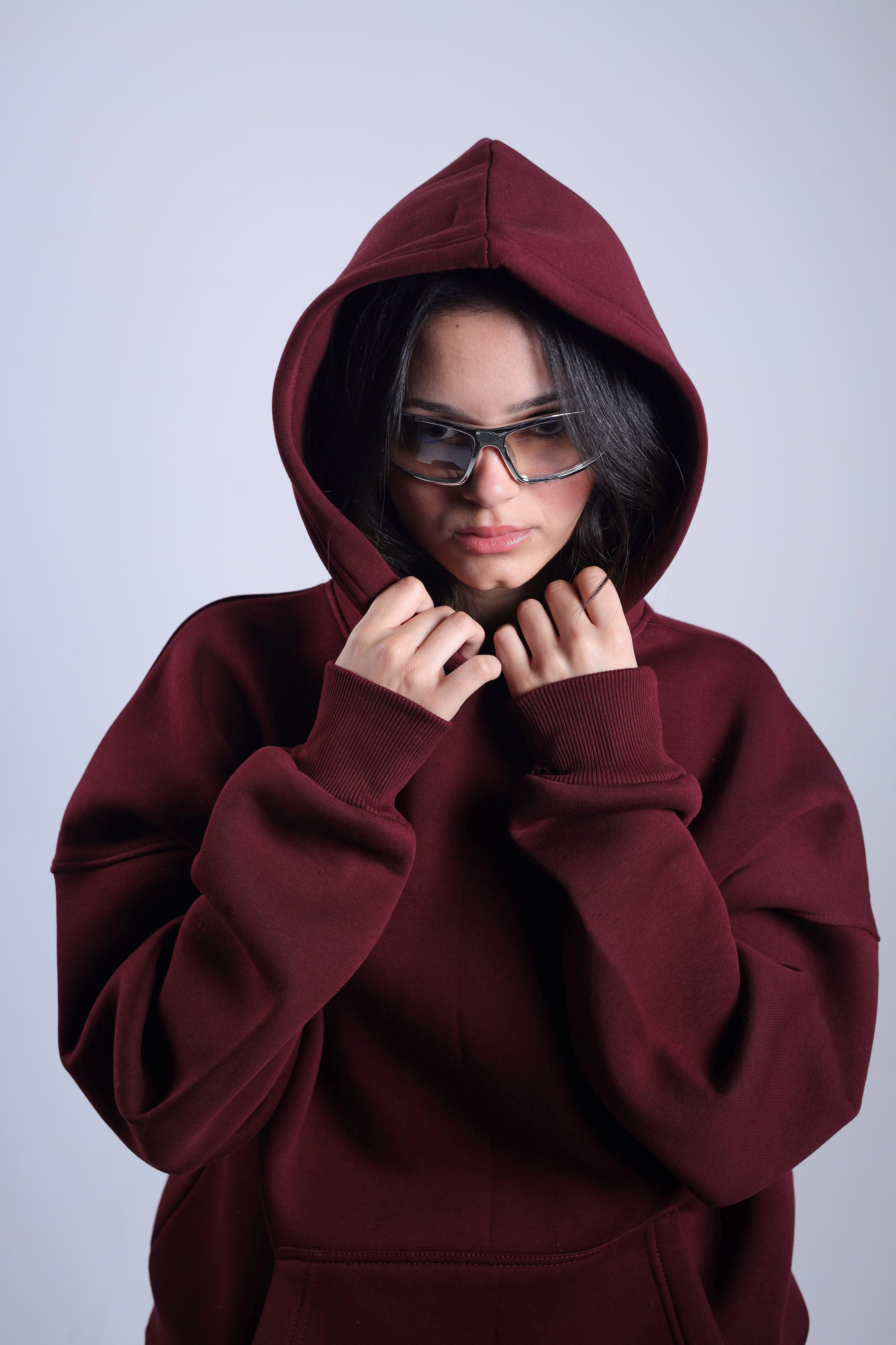 Oversized Hoodie - Burgundy