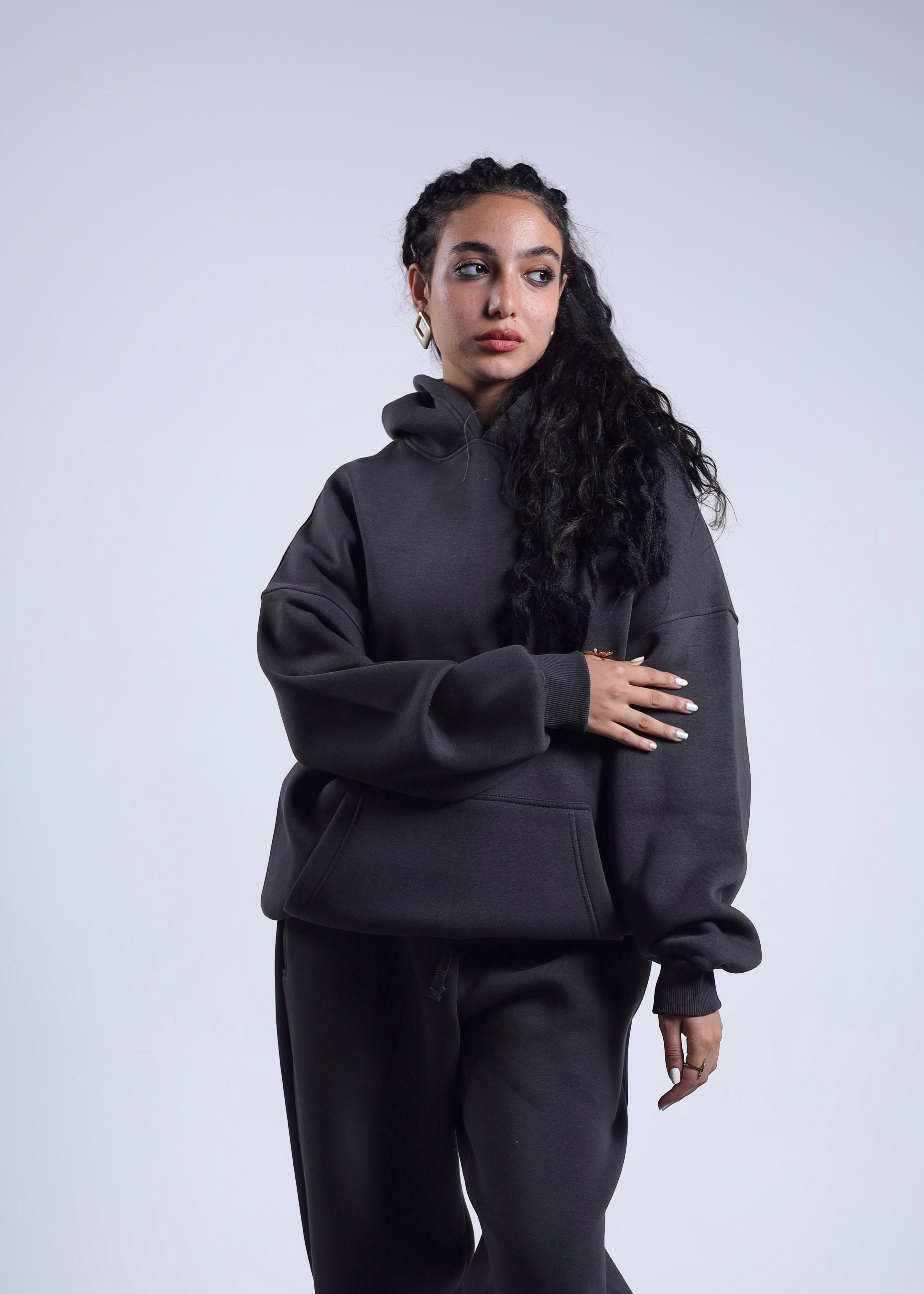 Oversized Hoodie - Dark Grey