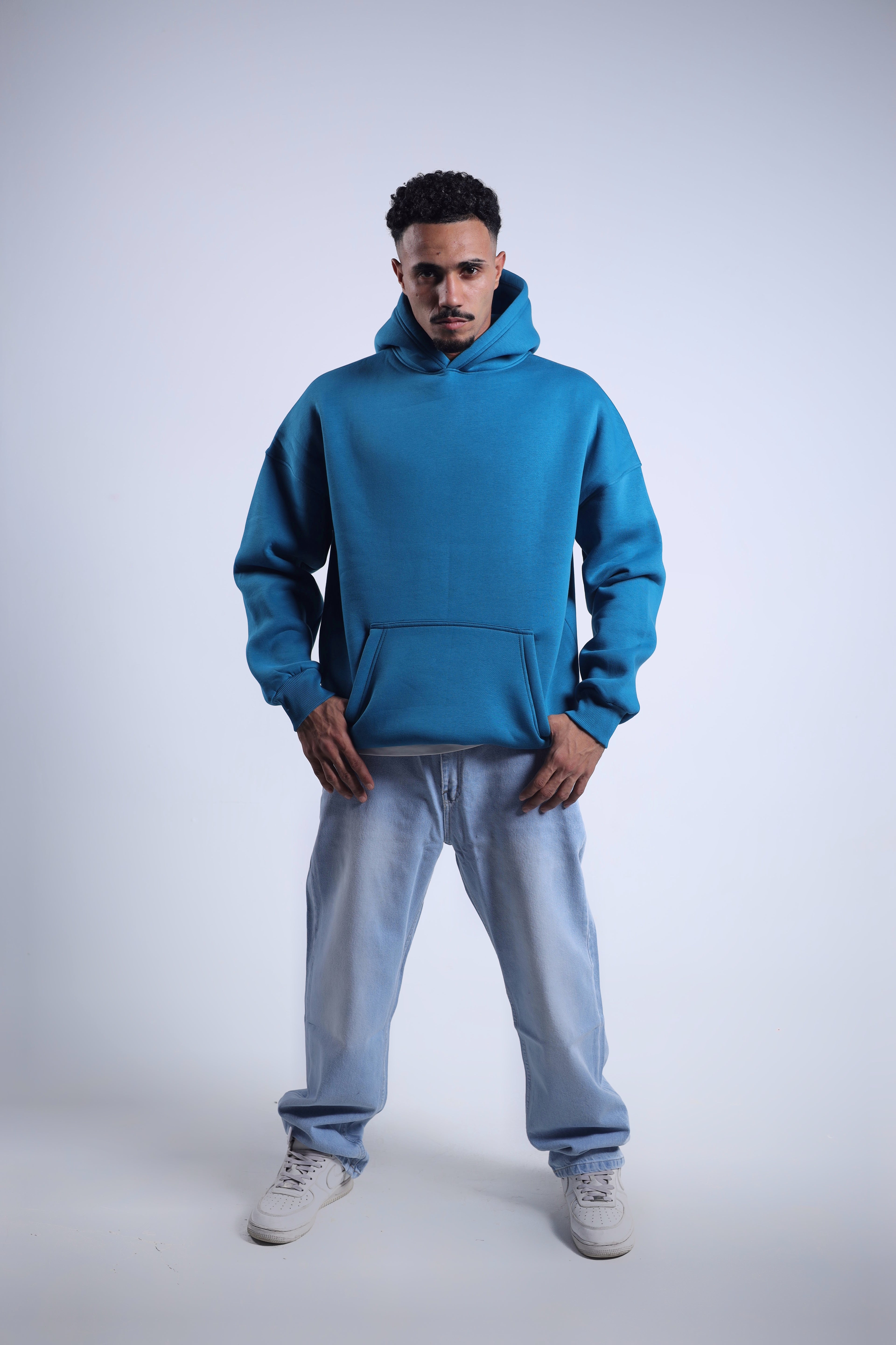 Oversized Hoodie - Petrol Blue