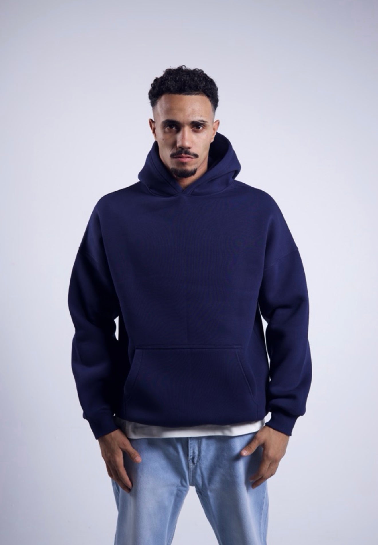 Oversized Hoodie - Navy Blue