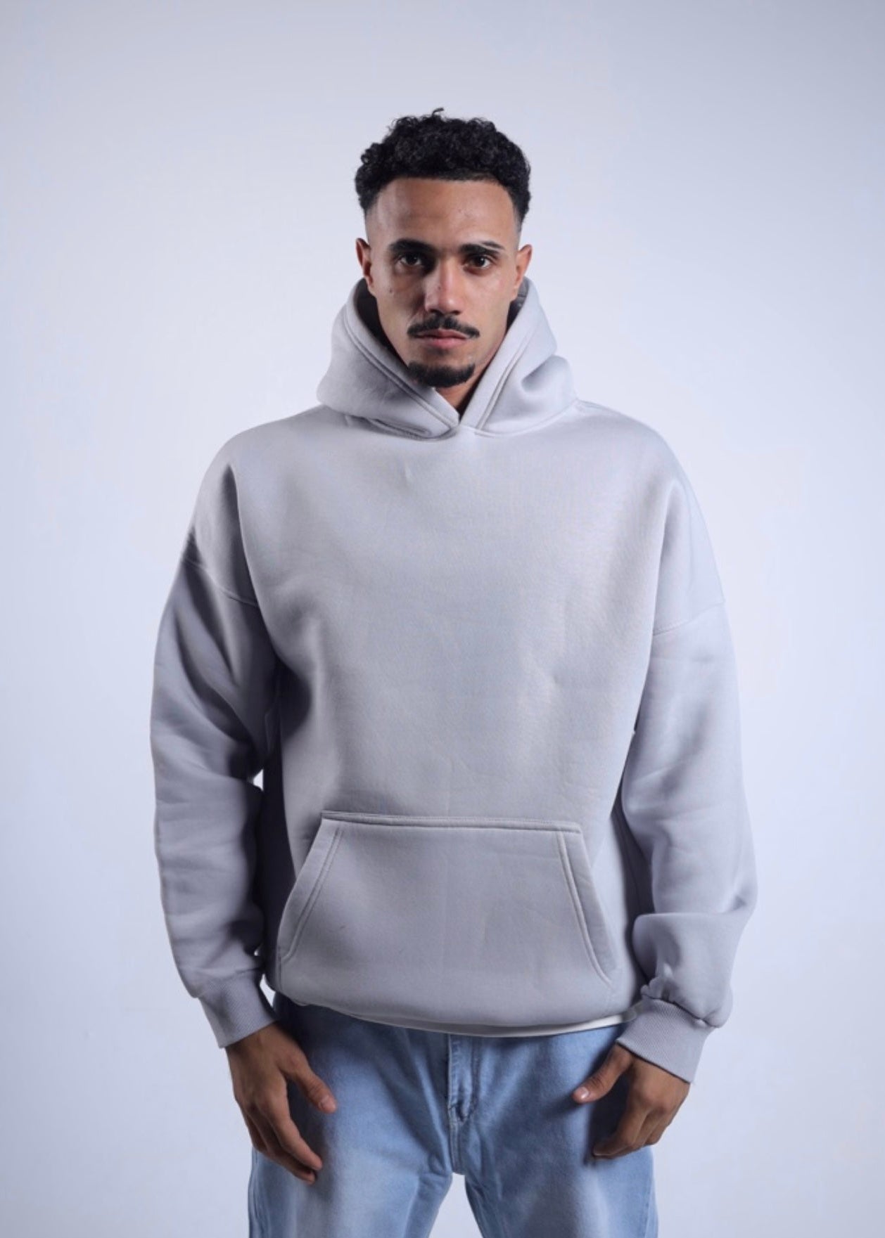 Oversized Hoodie - Silver