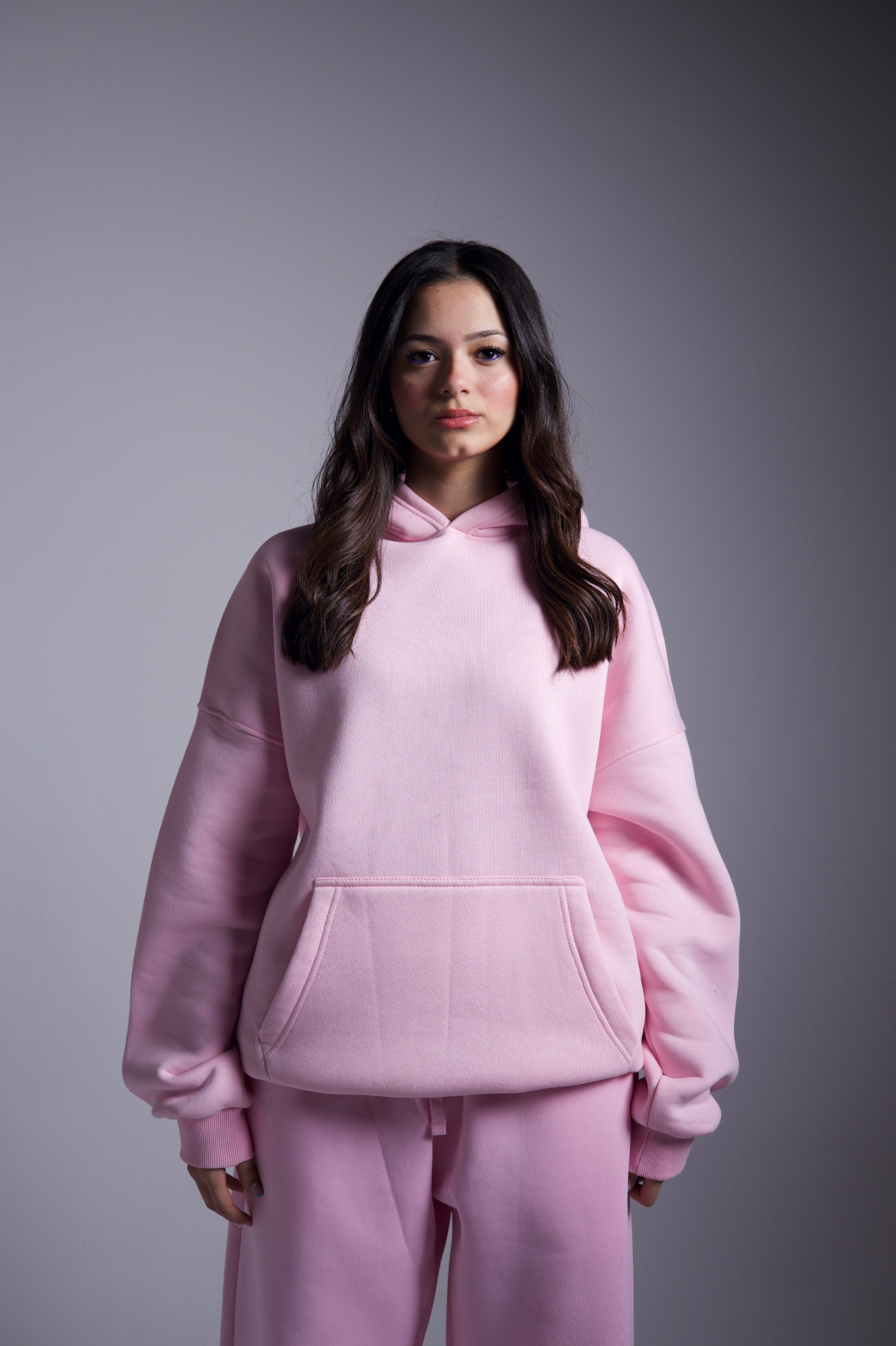 Oversized Hoodie - Pink light