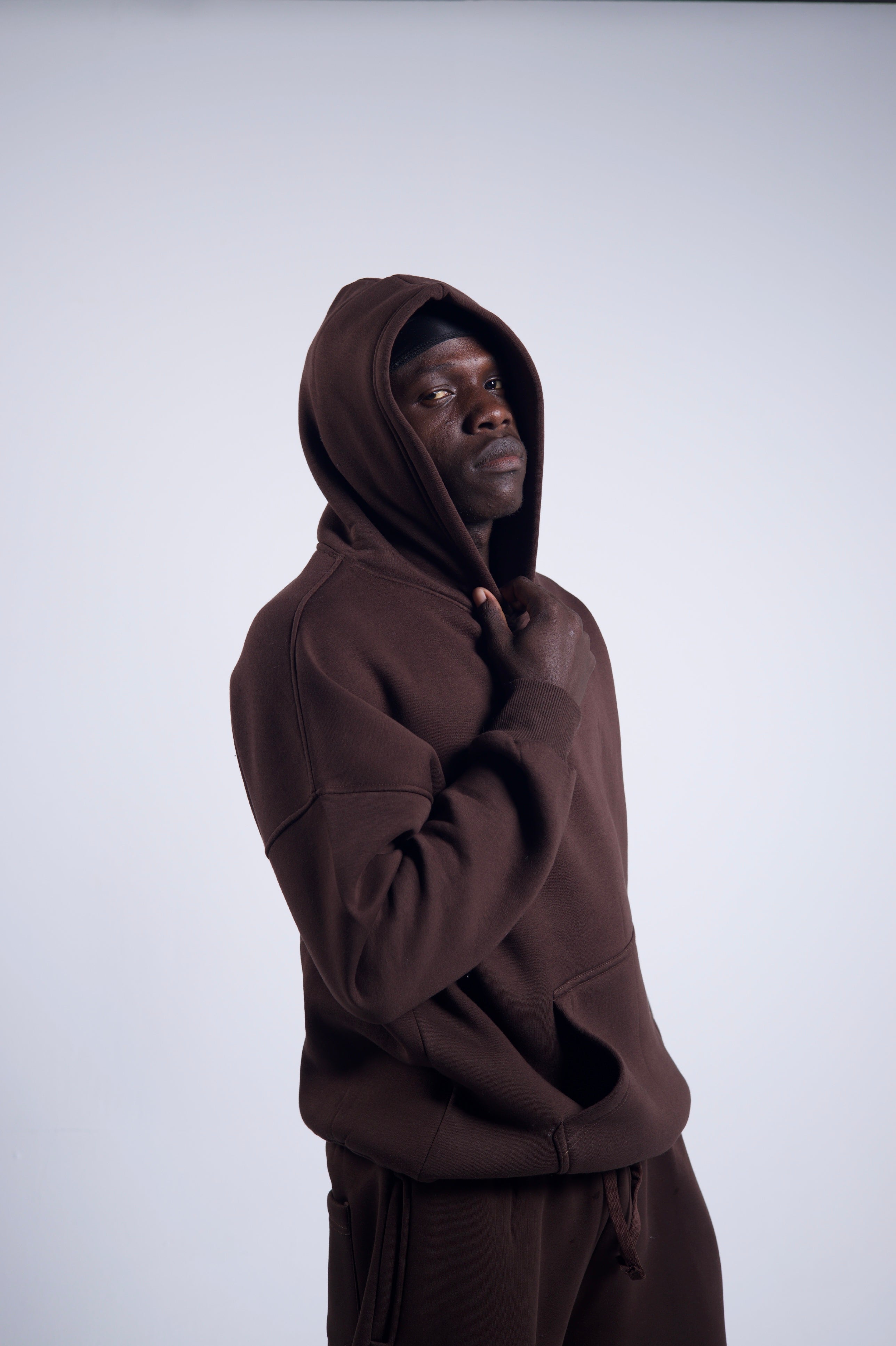 Oversized Hoodie - Brown