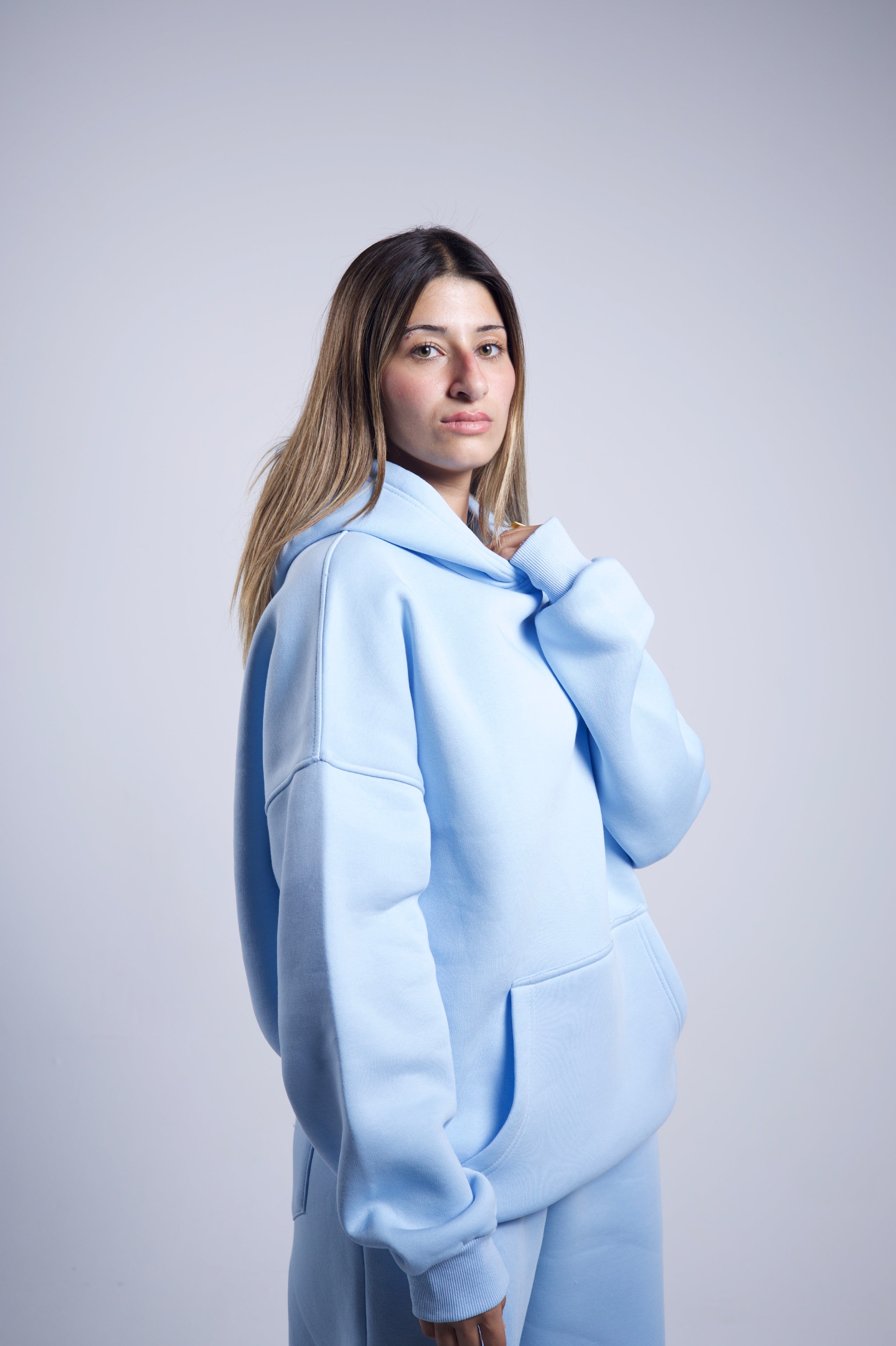 Oversized Hoodie - Baby Blue