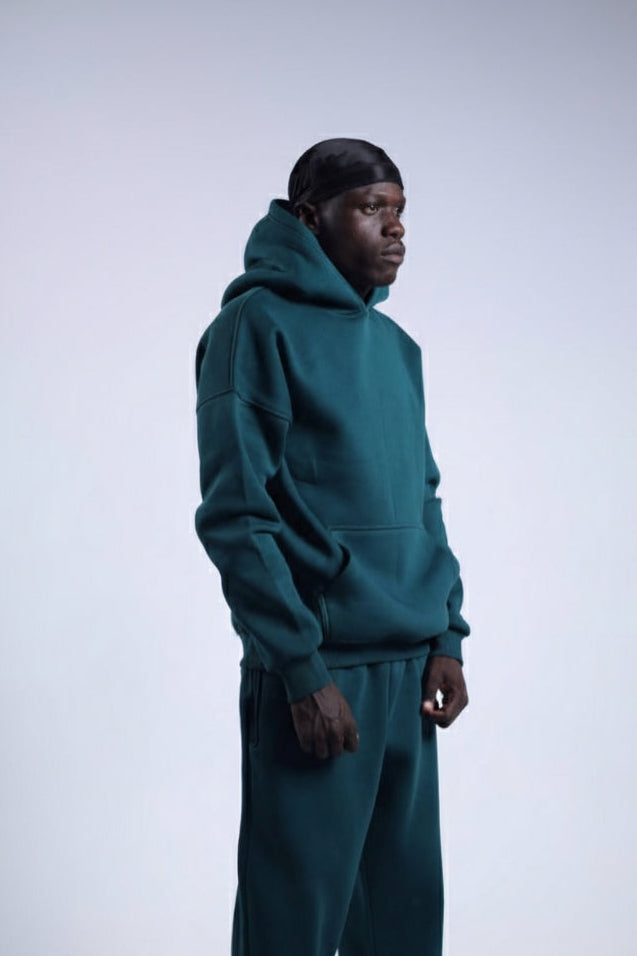 Oversized Hoodie - Petrol Green