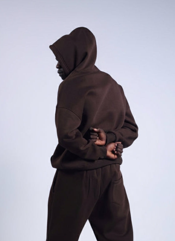 Oversized Hoodie - Brown