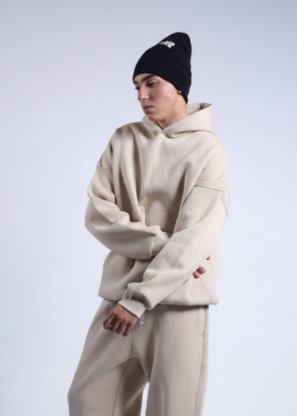 Oversized Hoodie - Beige