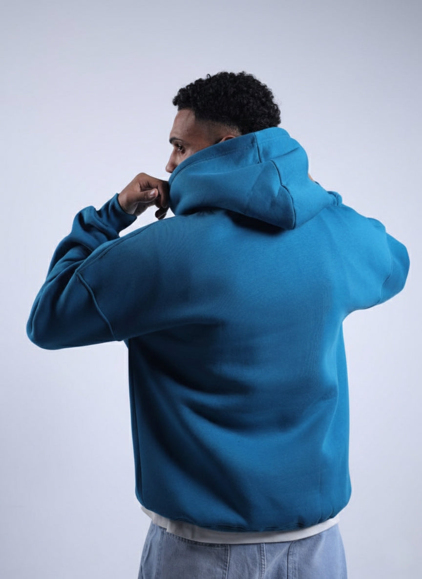 Oversized Hoodie - Petrol Blue