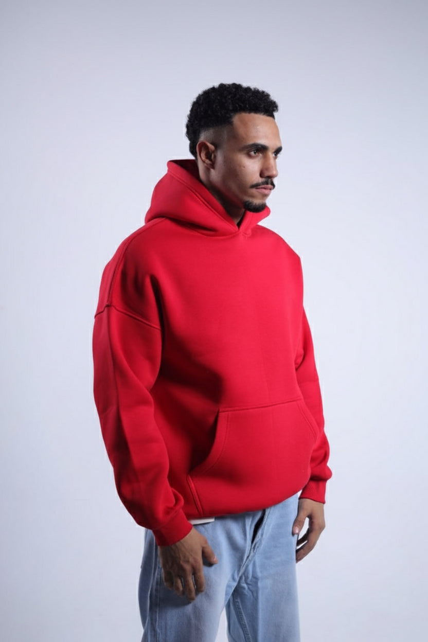 Oversized Hoodie - Red