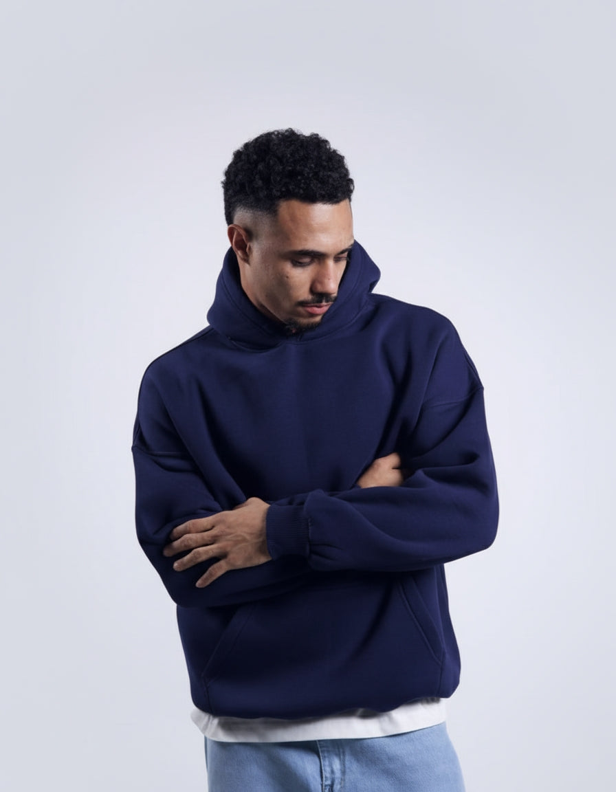 Oversized Hoodie - Navy Blue
