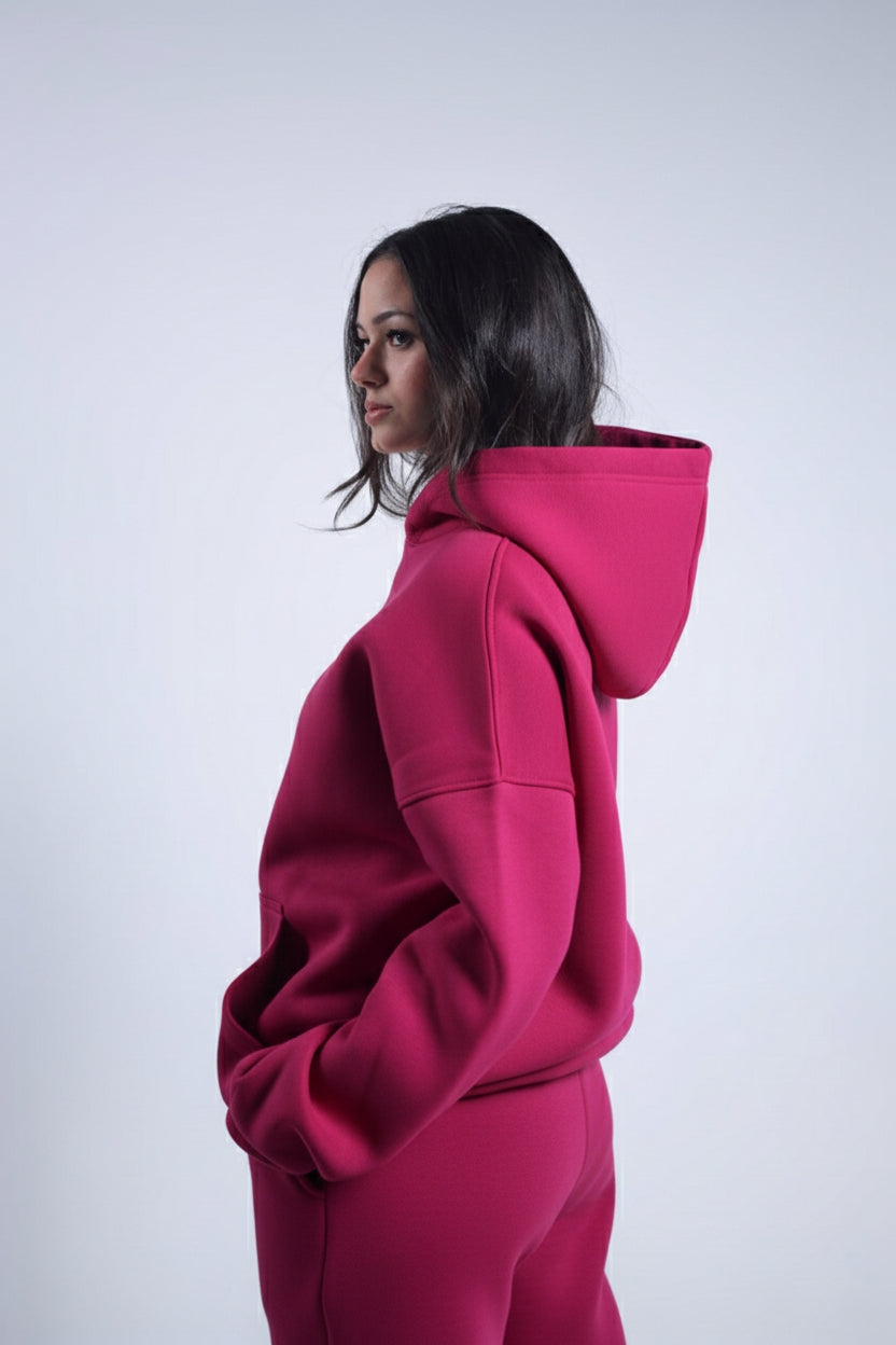 Oversized Hoodie - Fuschia