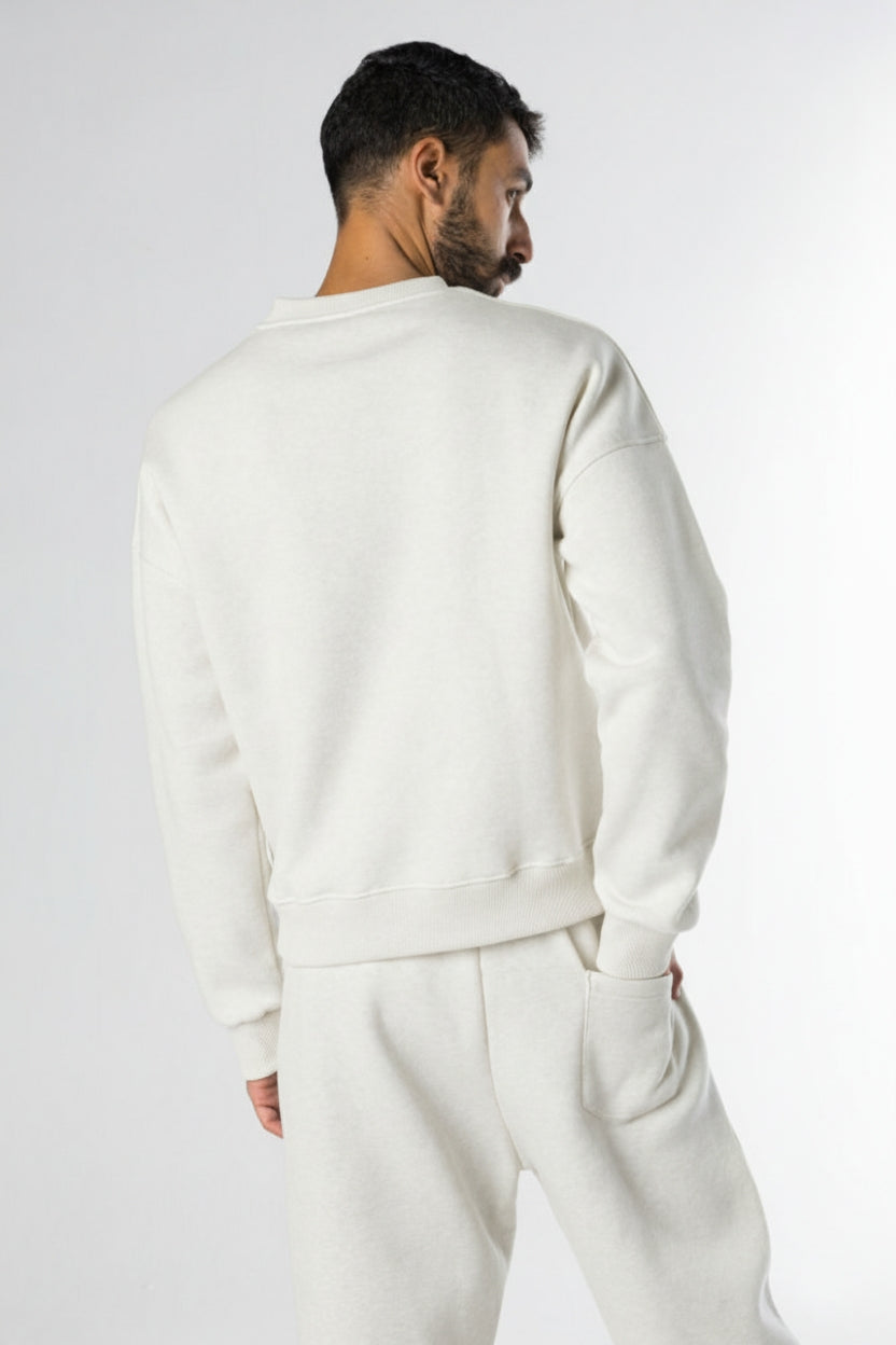 Boxy fit crewneck - White
