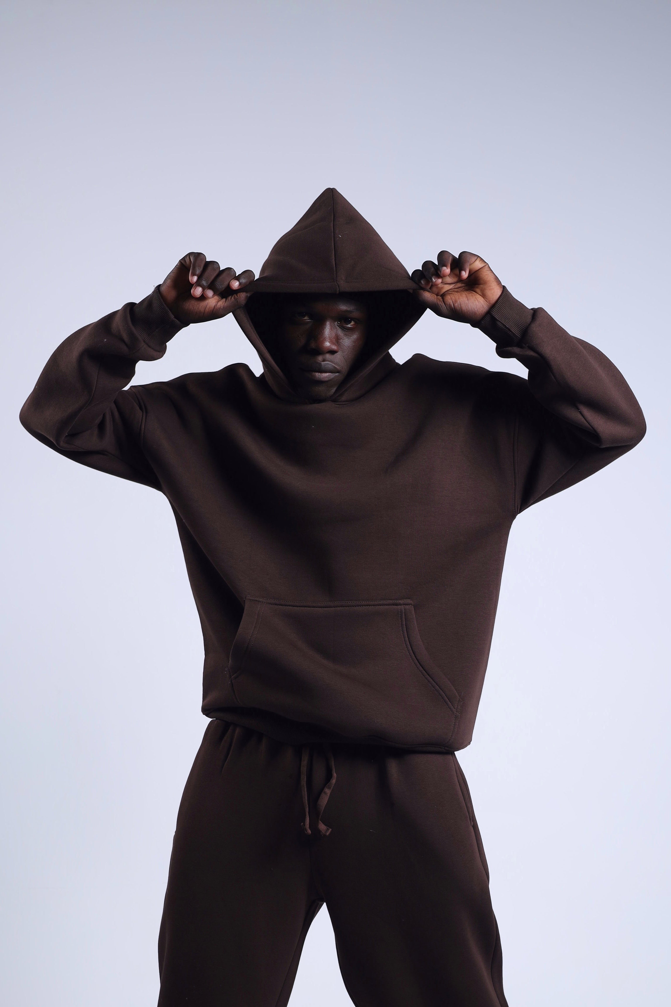 Oversized Hoodie - Brown