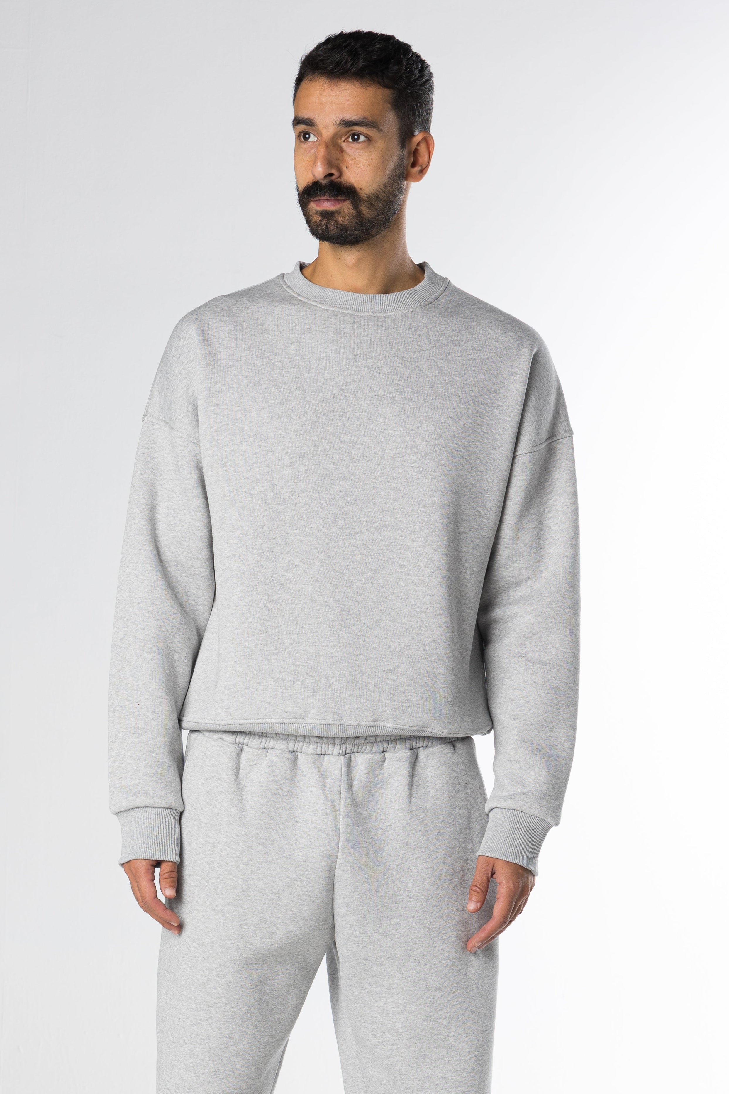 Boxy fit crewneck - Ash Grey