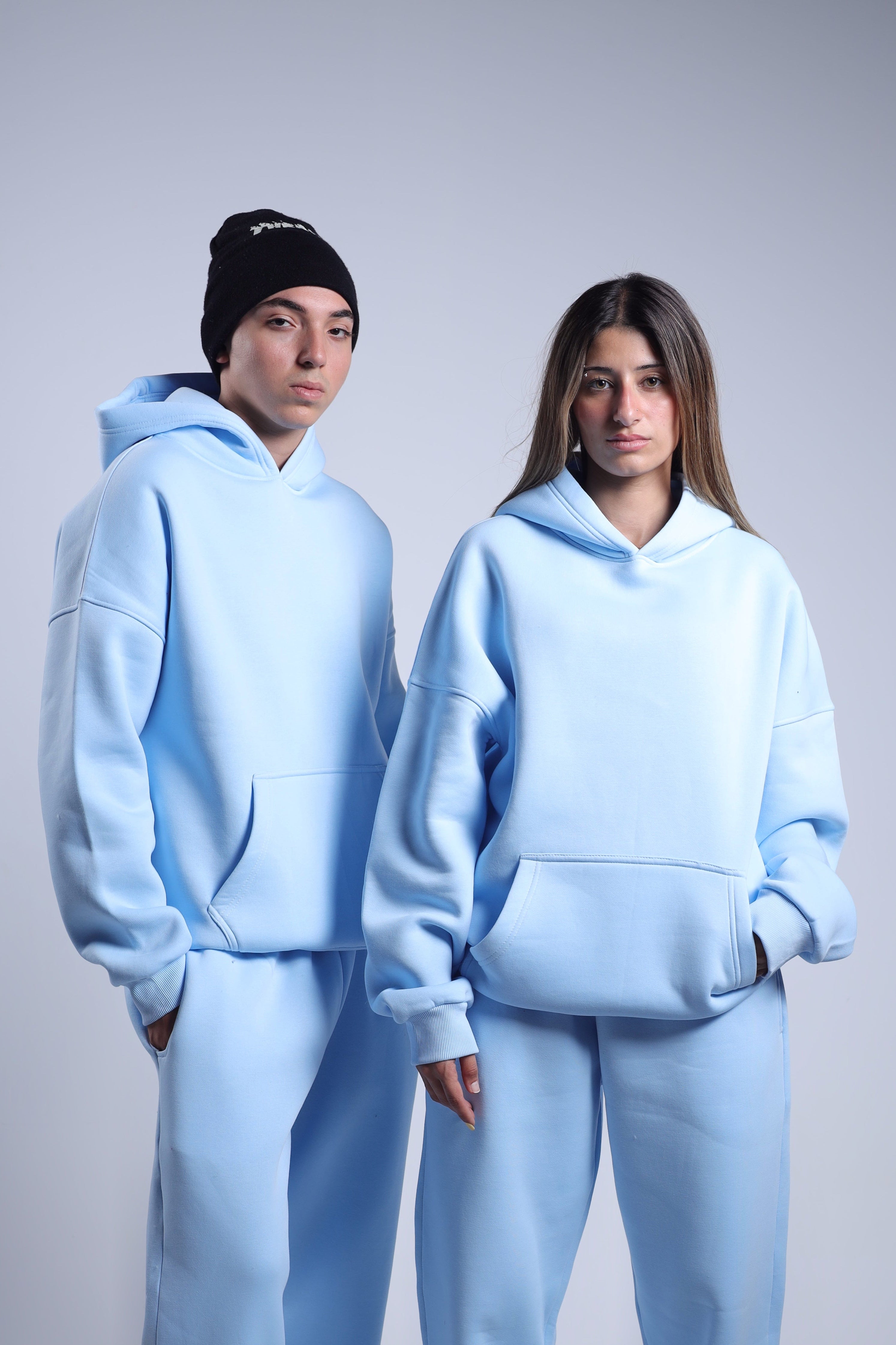 Oversized Hoodie - Baby Blue