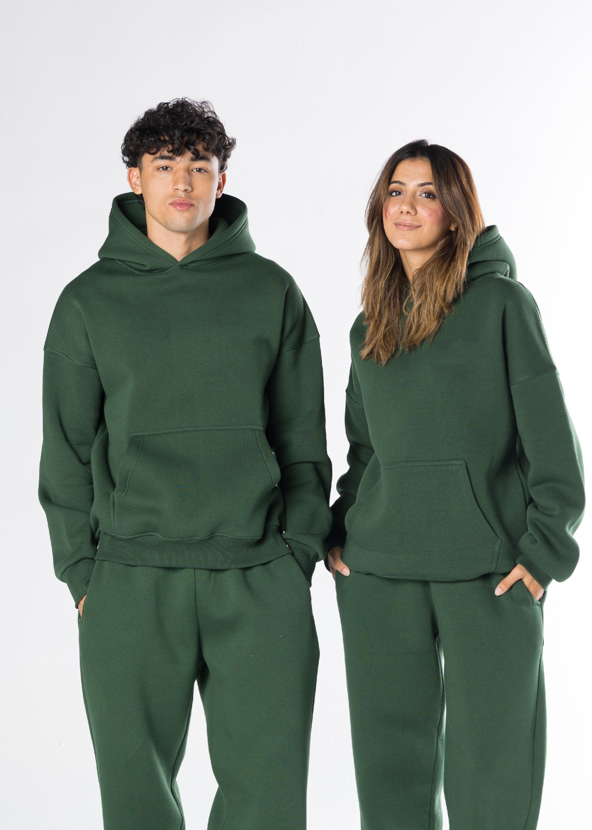 Oversized Hoodie - Dark Olive